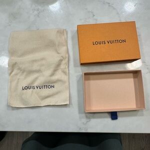 Louis Vuitton Orange Box with Cream Dust Bag